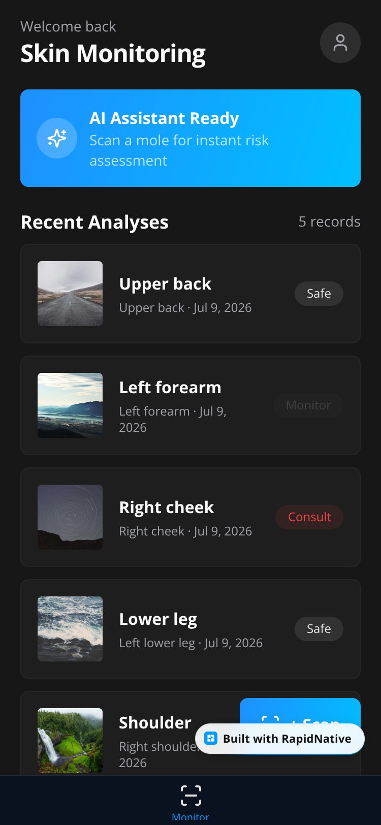 Identify Skin screen 2