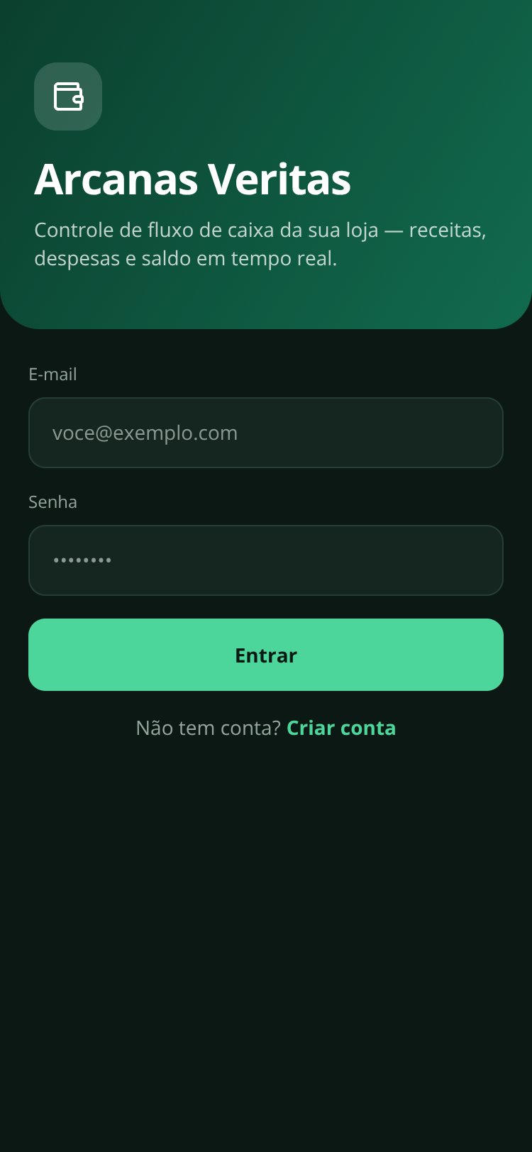 Arcanas Veritas Caixa screen 1