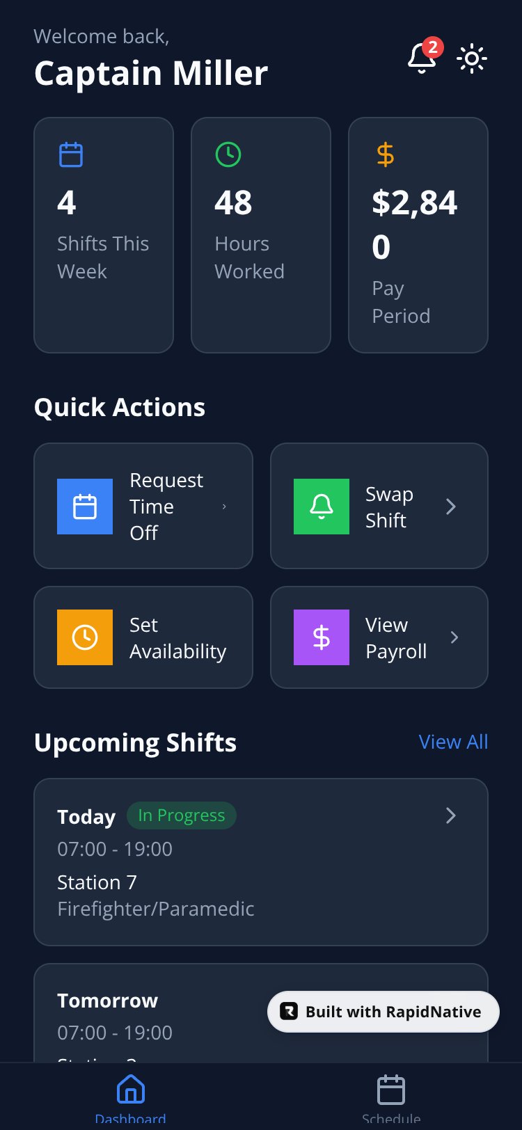 SharpApp screen 1