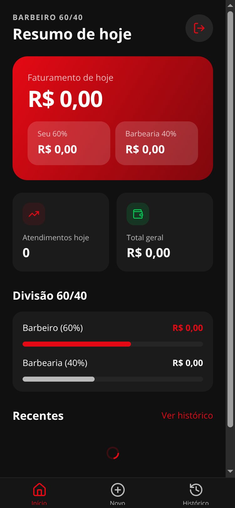 Barbeiro 60/40 screen 2