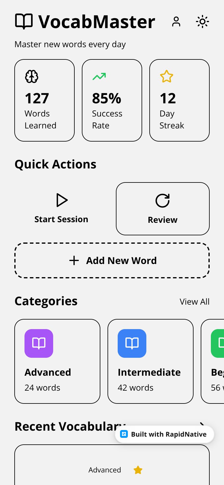 VocabMaster screen 4