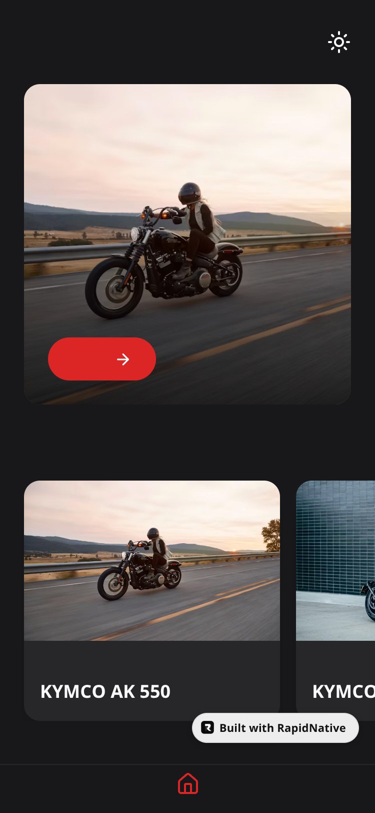 Kymco Ride screen 1