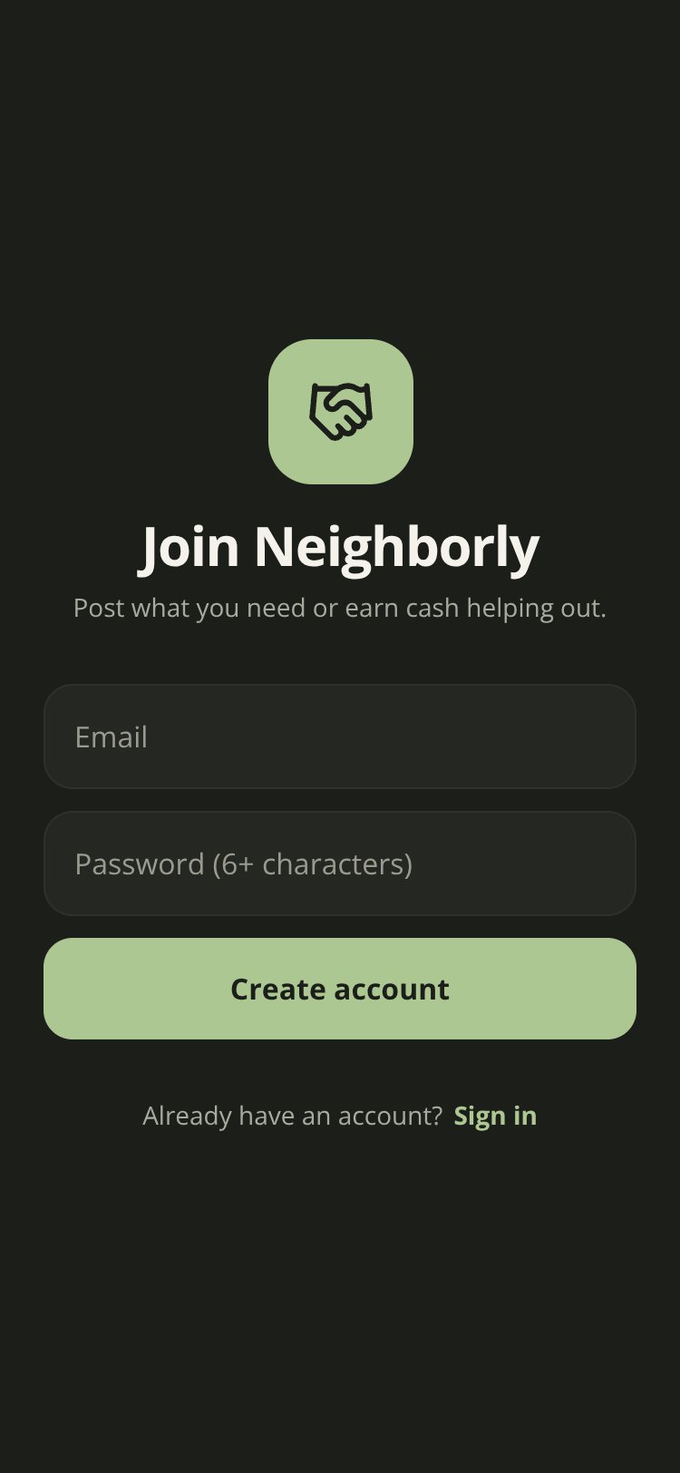 Neighborly screen 2