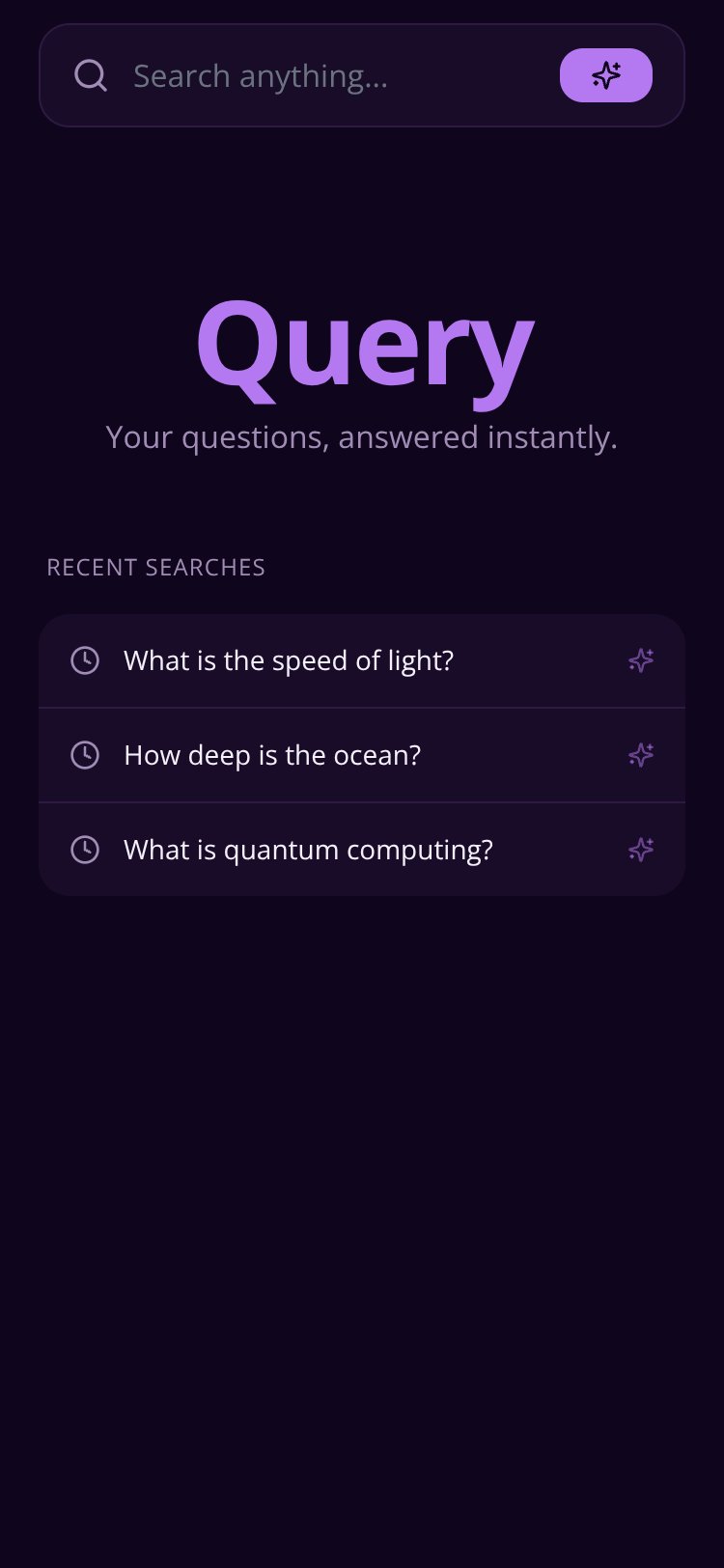 Query screen 1