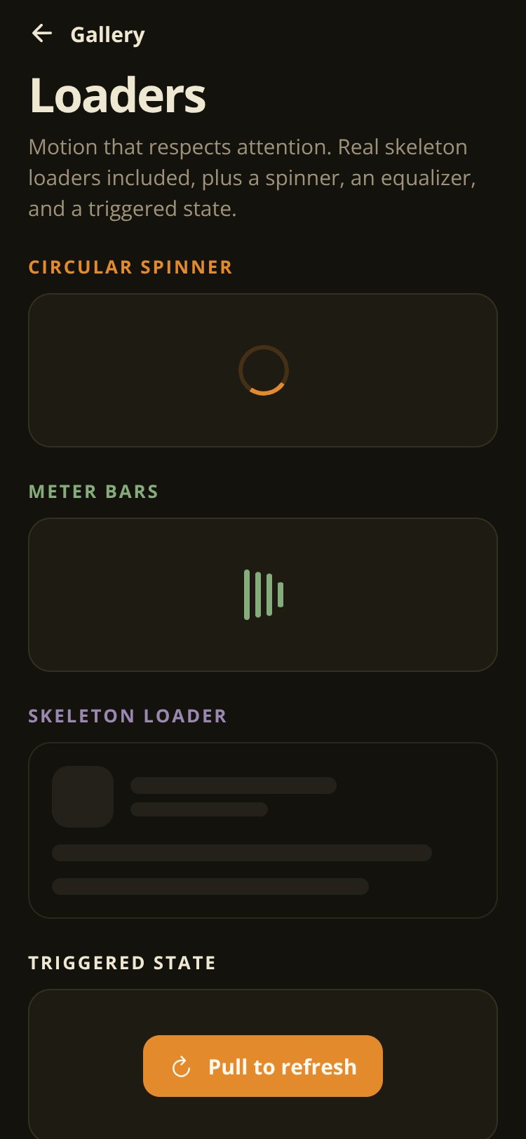 Aesthetic UI screen 3
