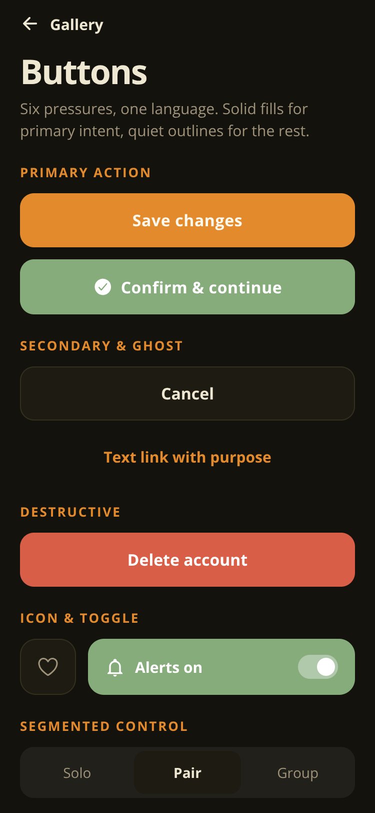 Aesthetic UI screen 5
