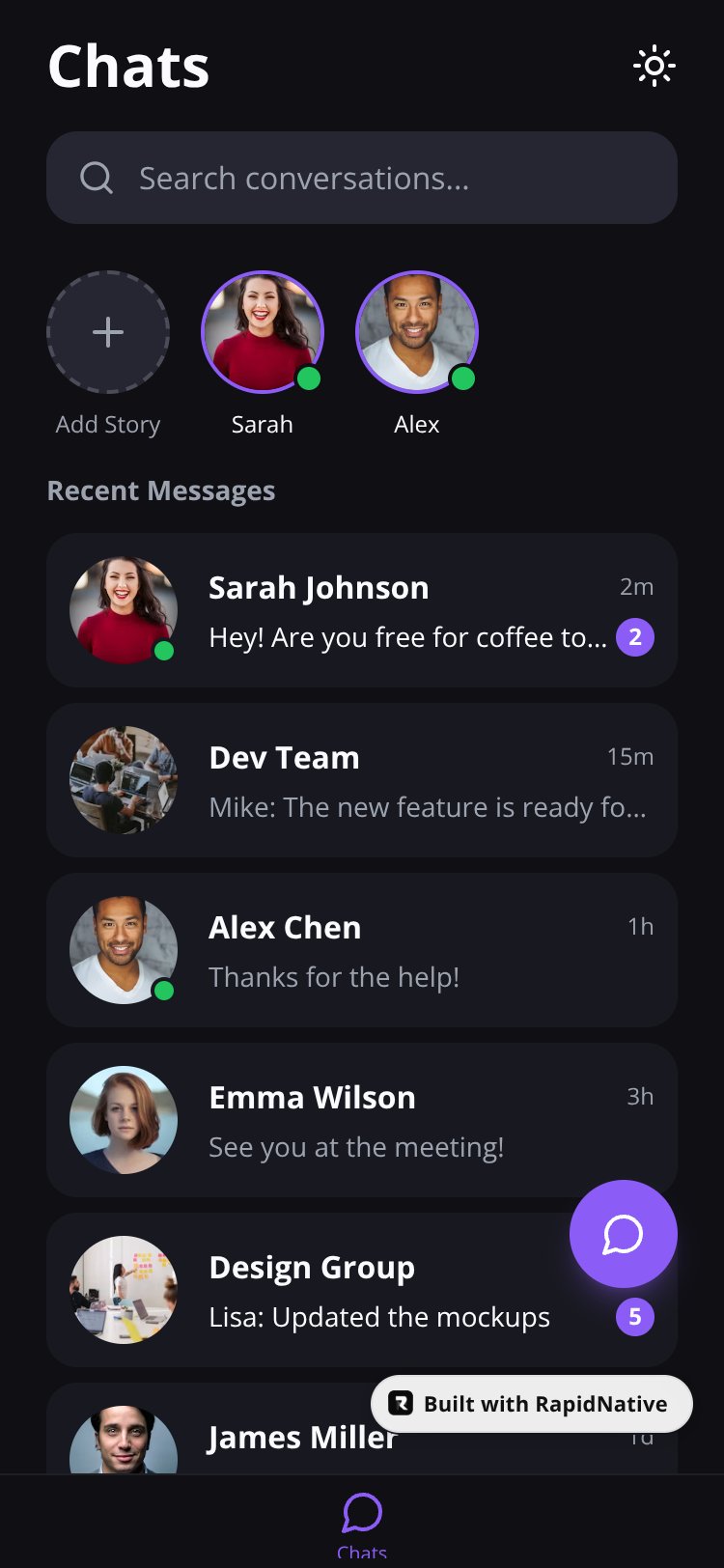 Chatter screen 1