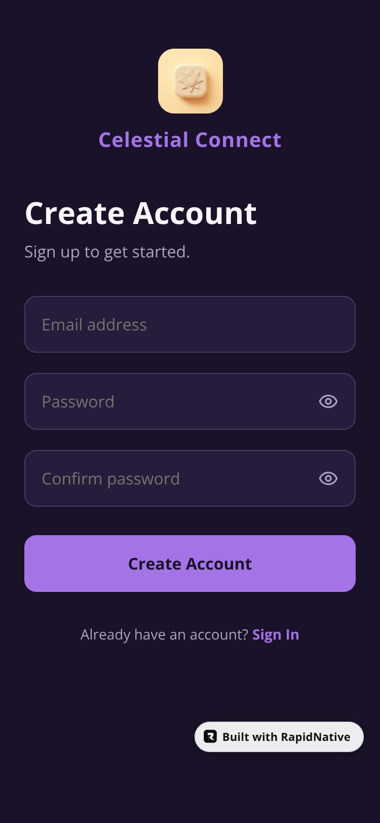 Celestial Connect screen 2