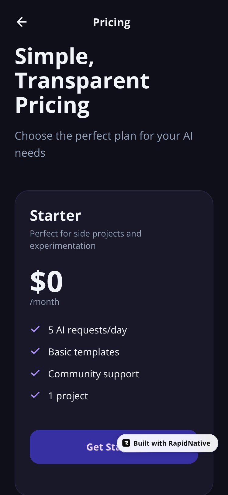 AI Launchpad screen 2