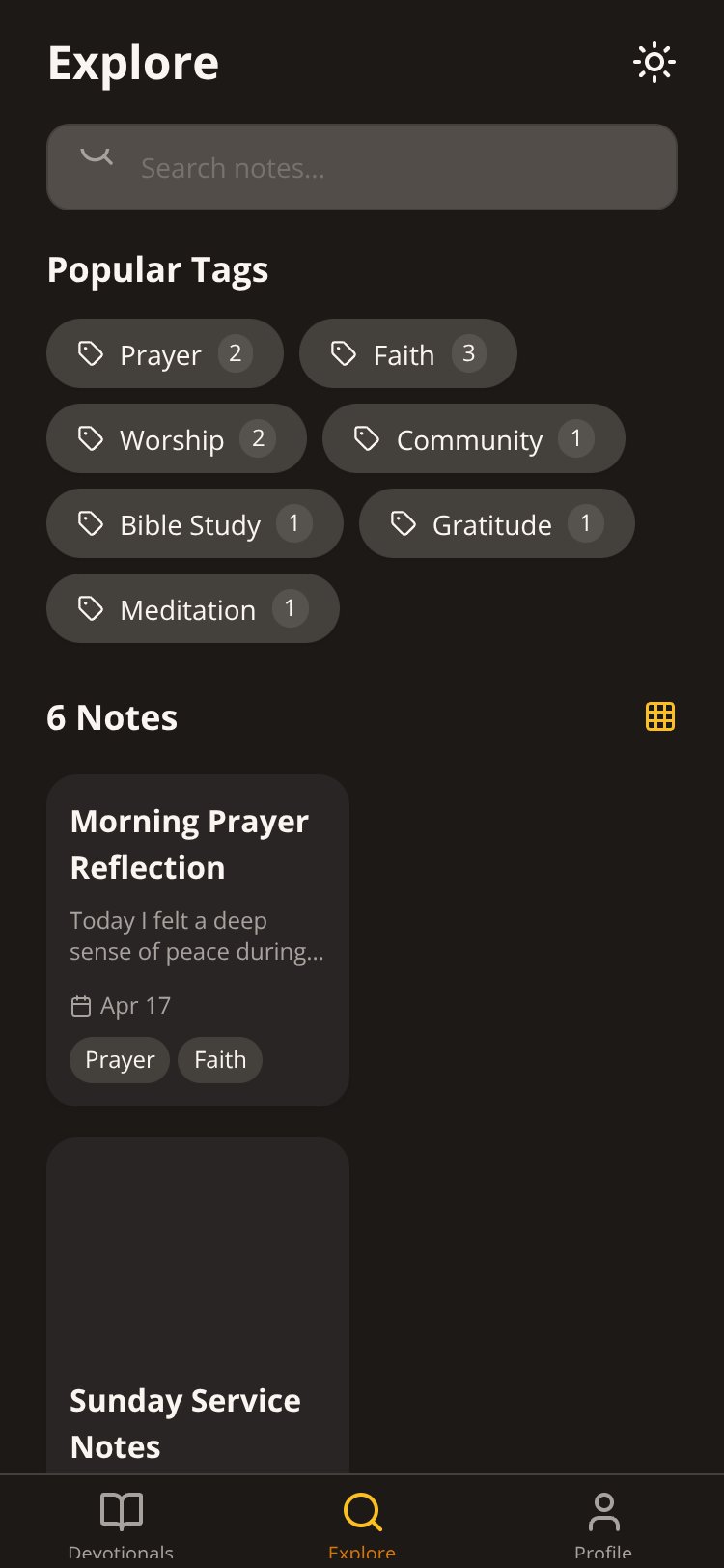 Church Devotional Notes Copy screen 3