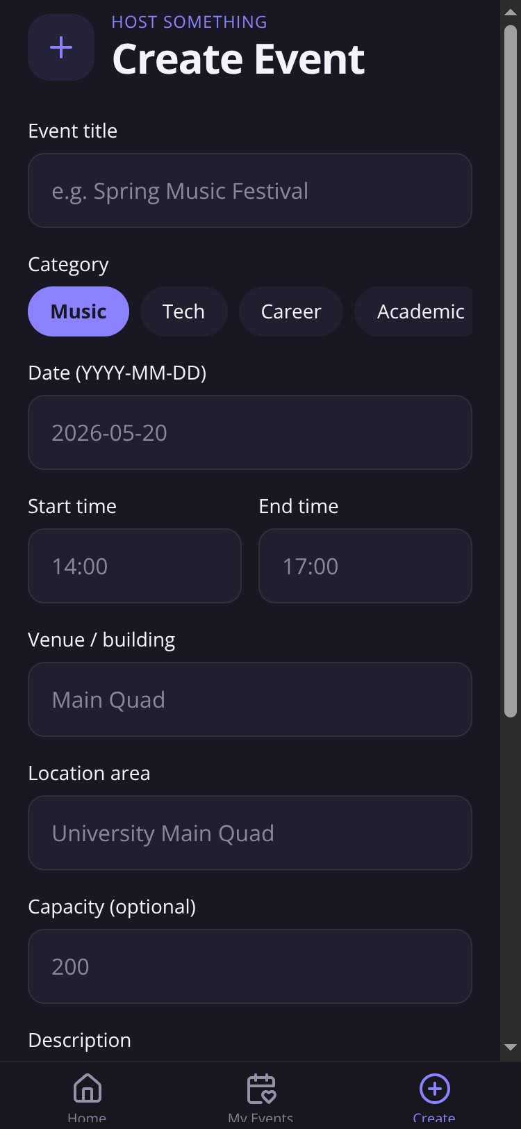 CampusConnect screen 2