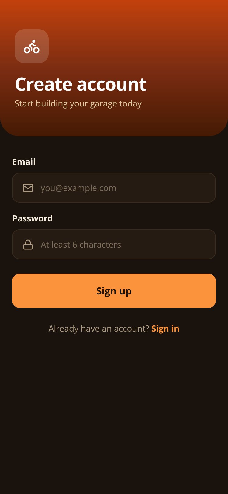 MotoVault screen 1