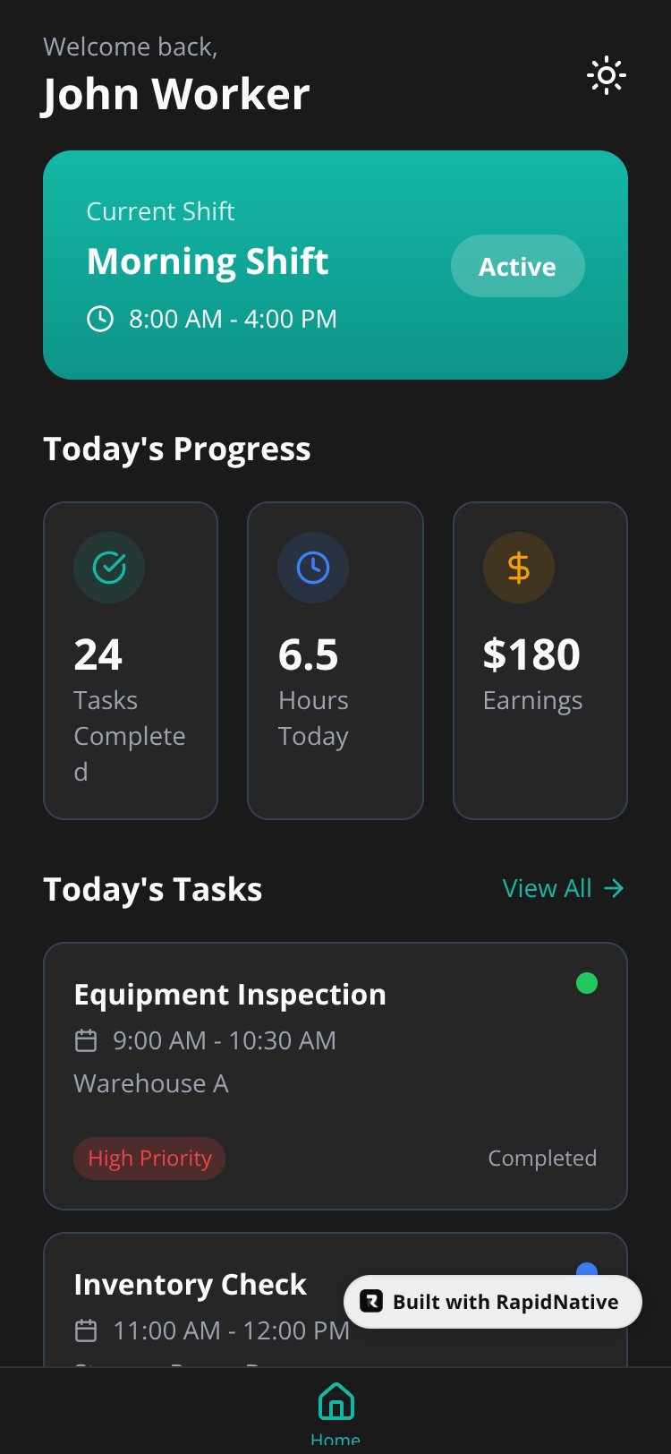 QuickCore screen 1