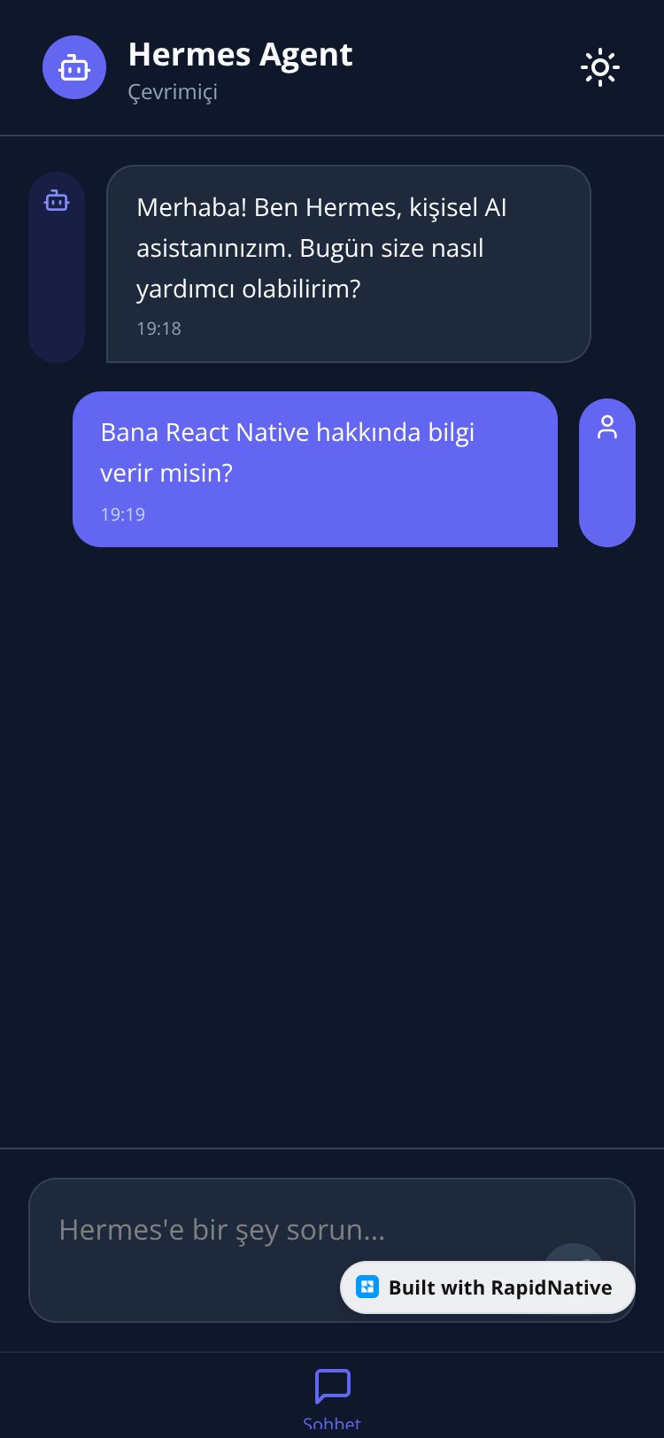 Hermes AI Assistant screen 1
