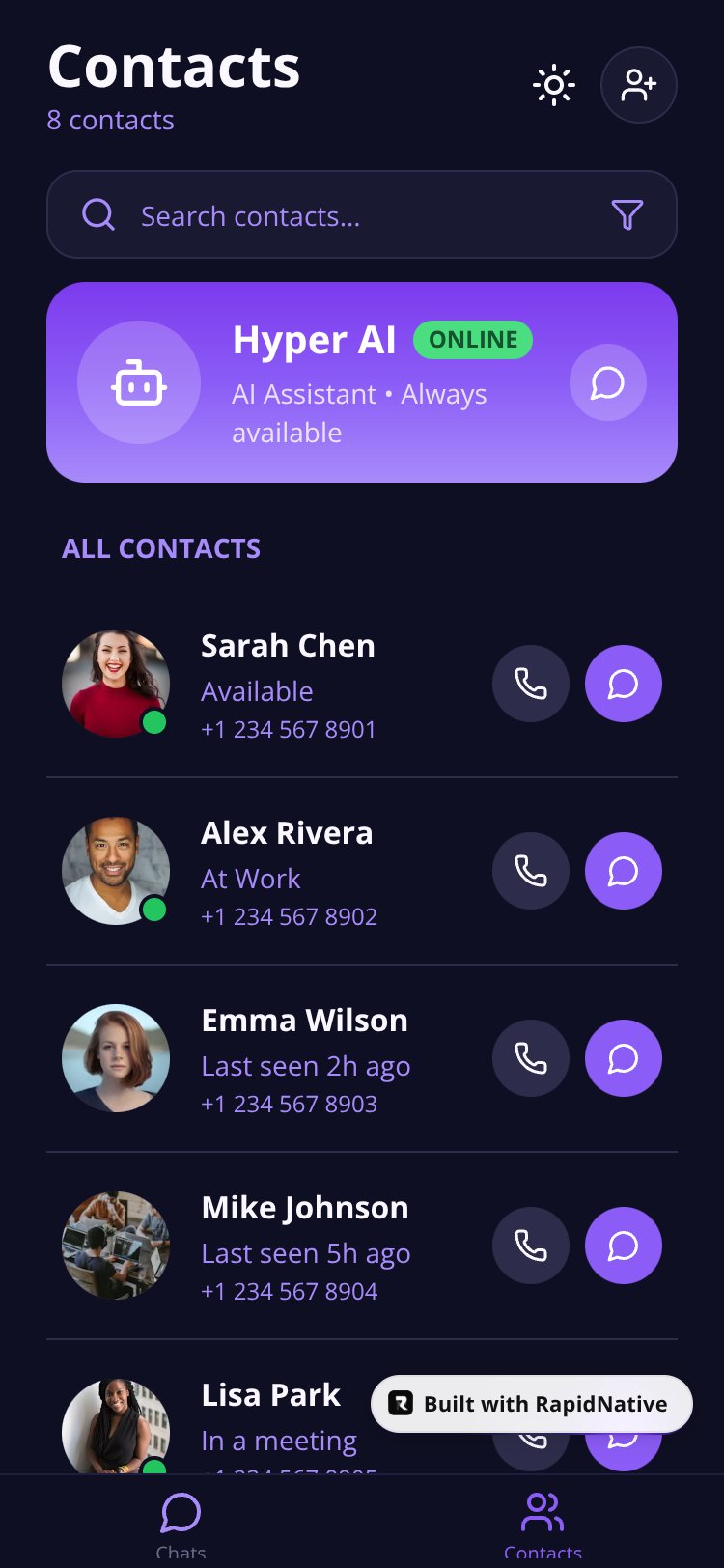 HyperChat AI screen 1