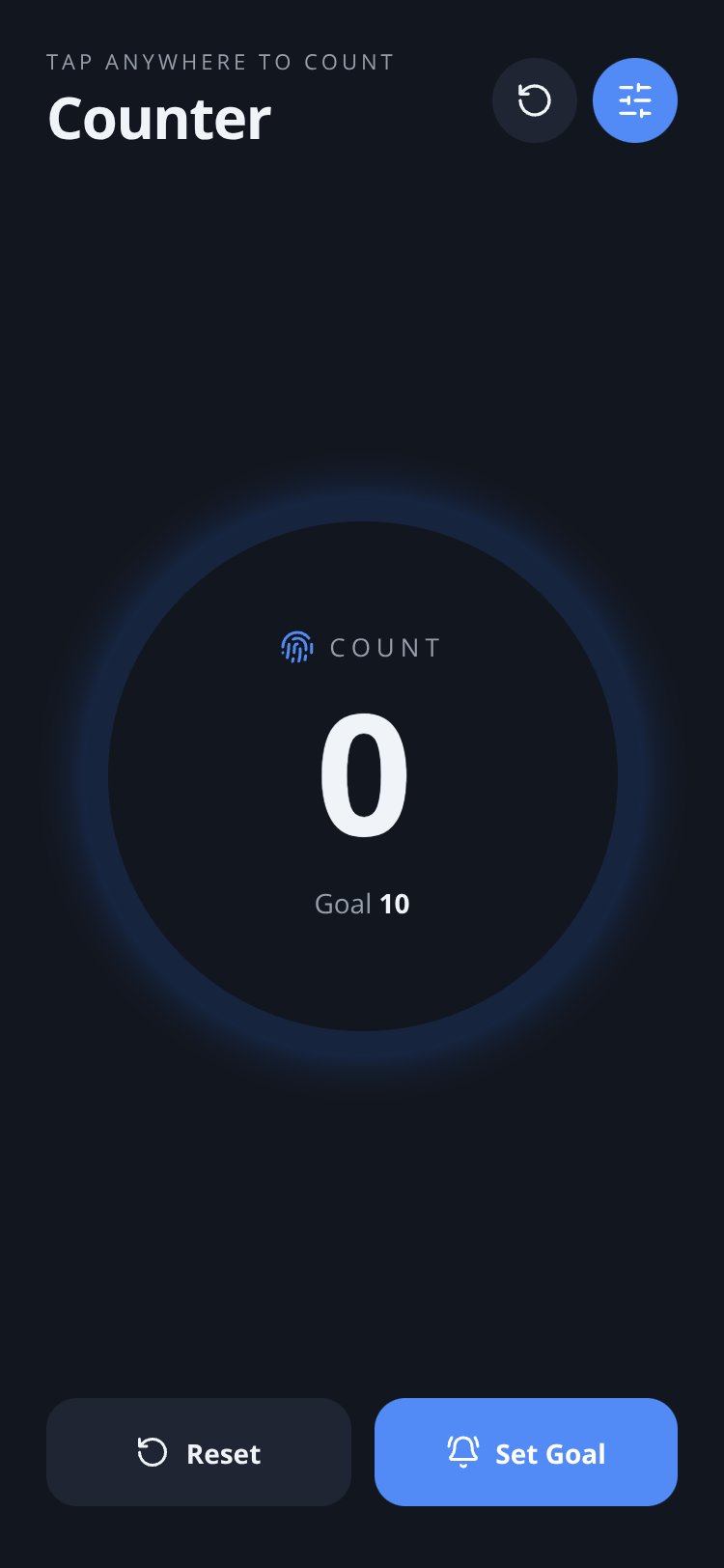 Tap Counter screen 3