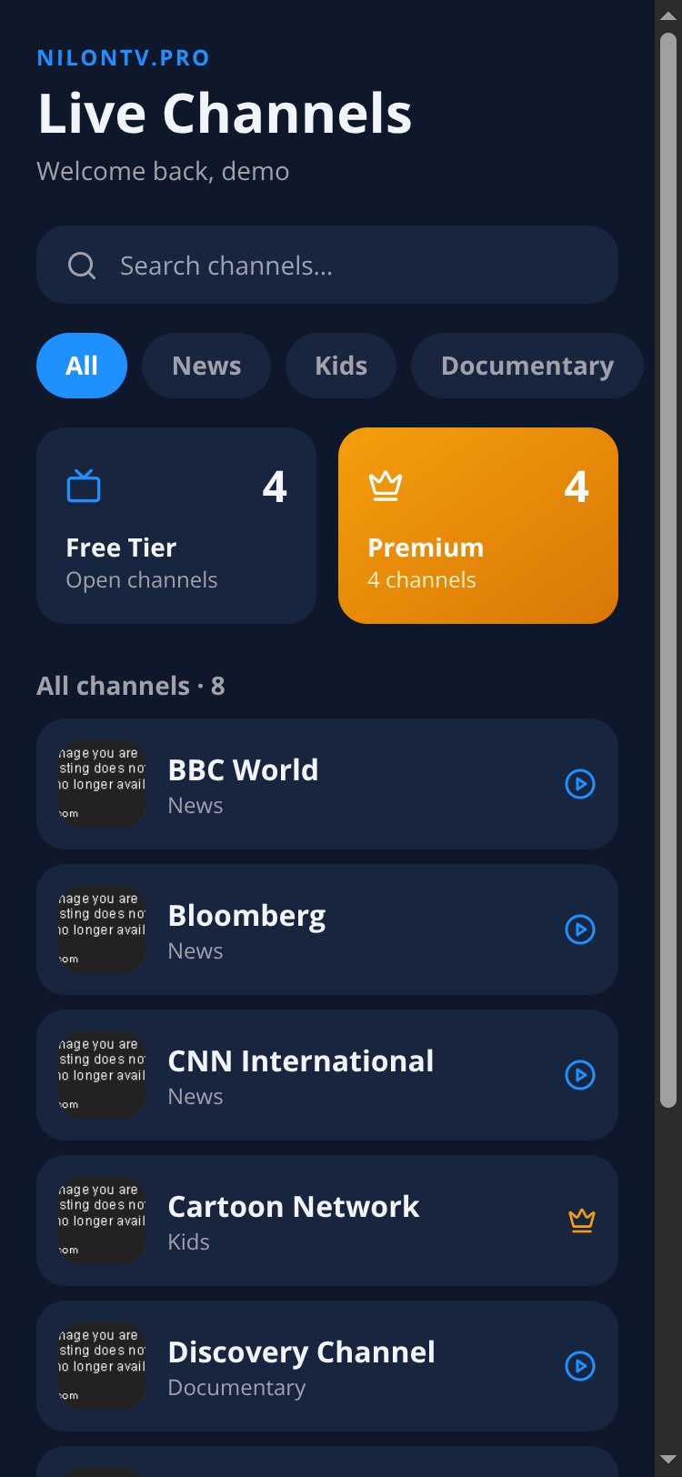 NilonTv.Pro screen 3
