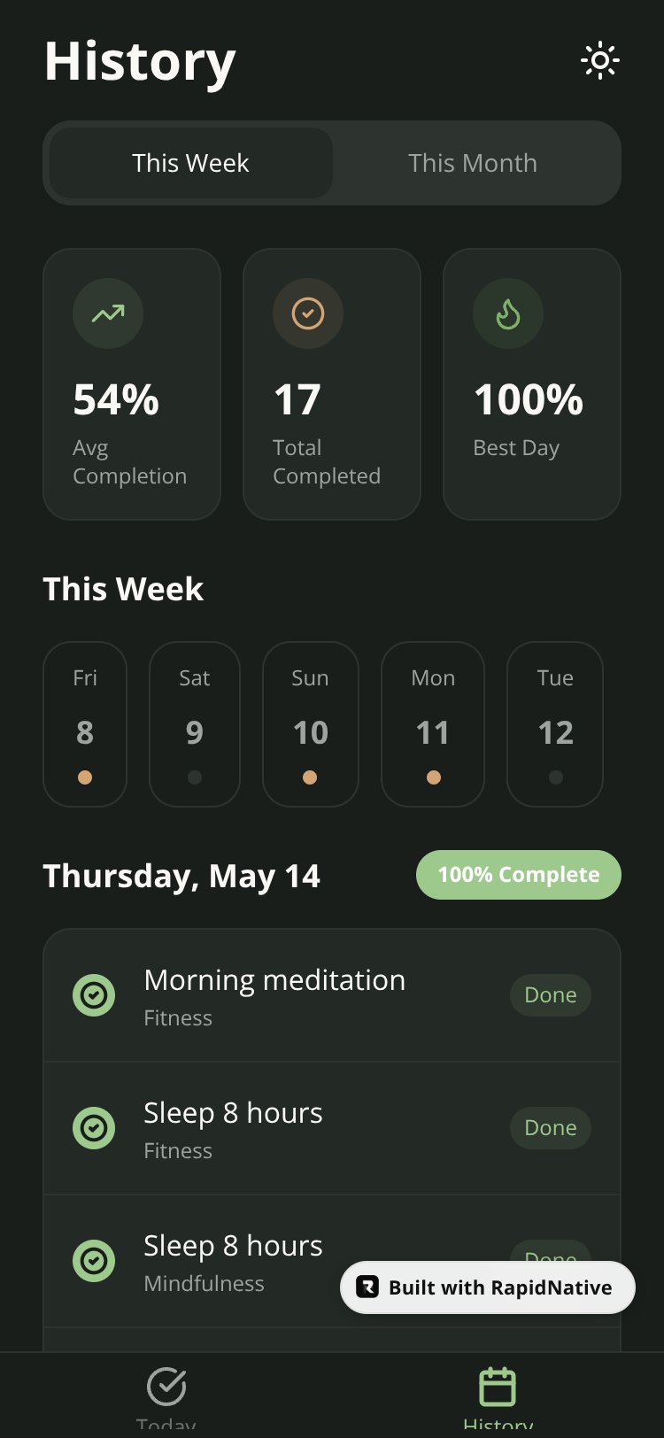 Habit Bloom screen 2