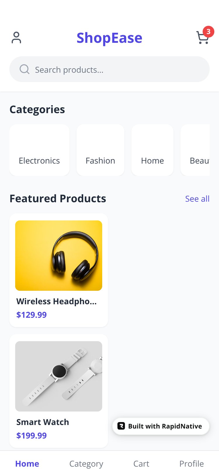 QuickHub screen 1