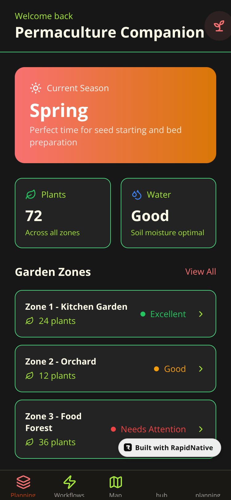 Permaculture Companion screen 2
