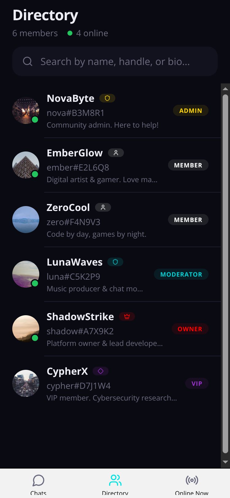 ChatterLink screen 1