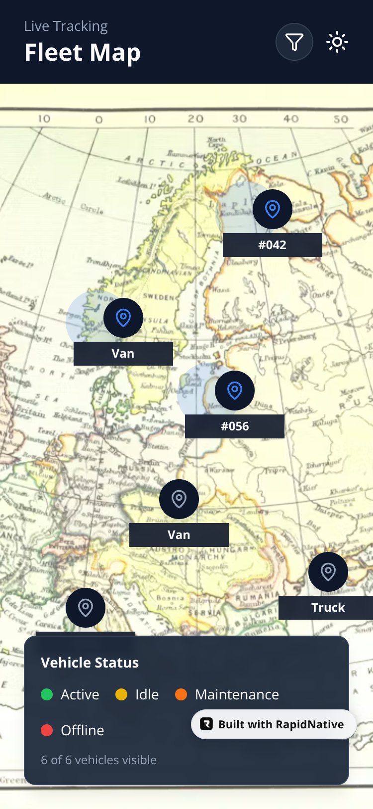 FleetGuard Tracking System screen 2