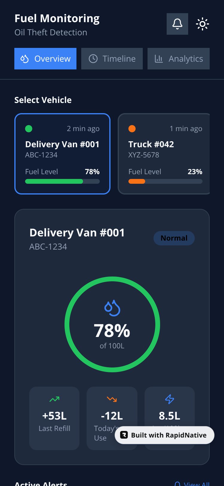 FleetGuard Tracking System screen 4