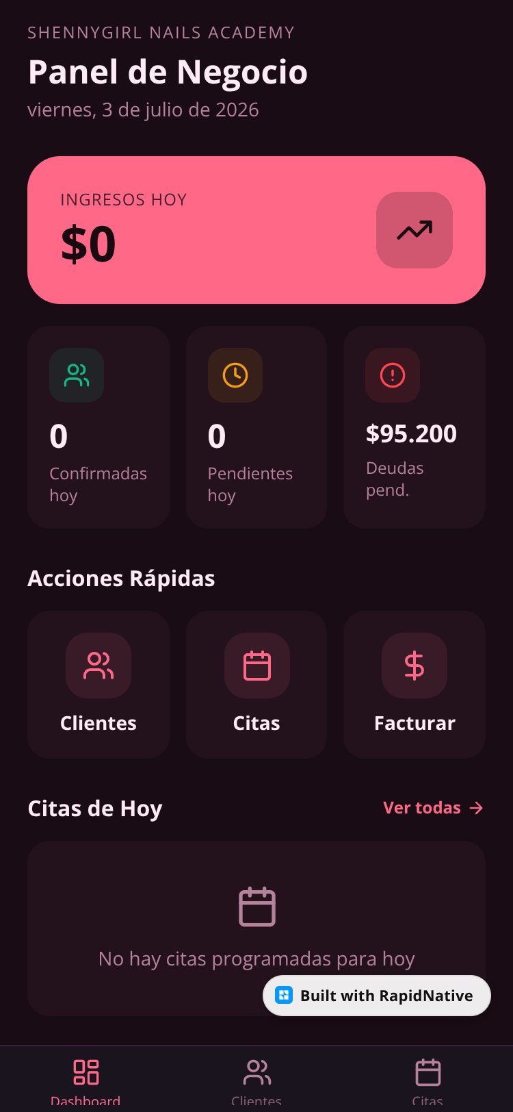RapidNative App screen 1