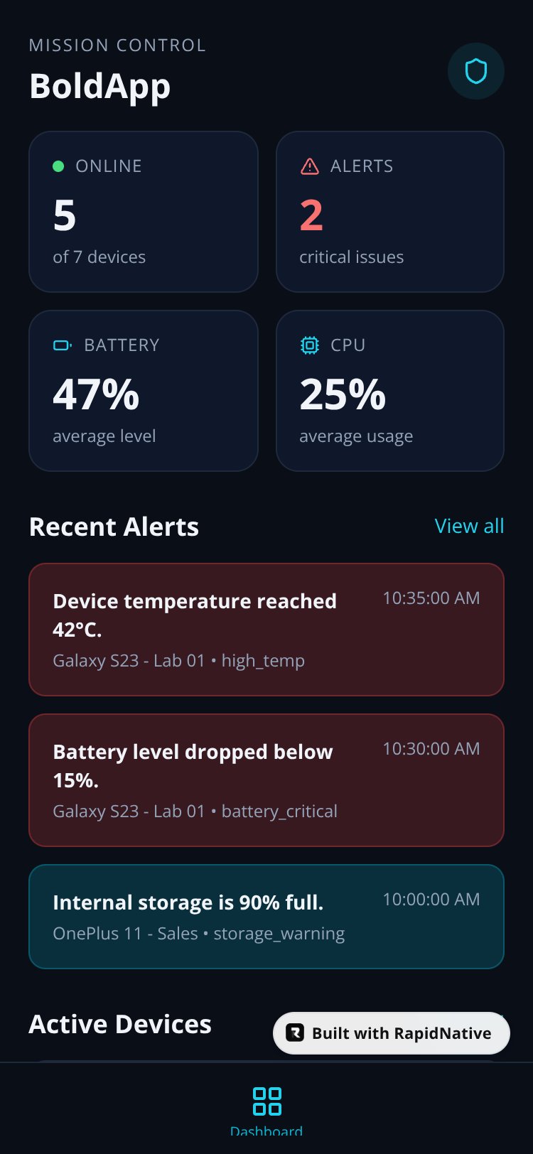BoldApp screen 3