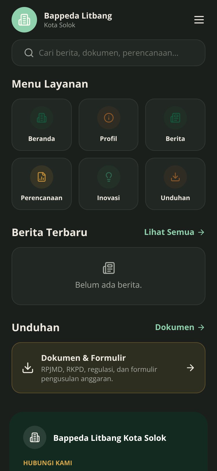 Bappeda Litbang Kota Solok screen 2