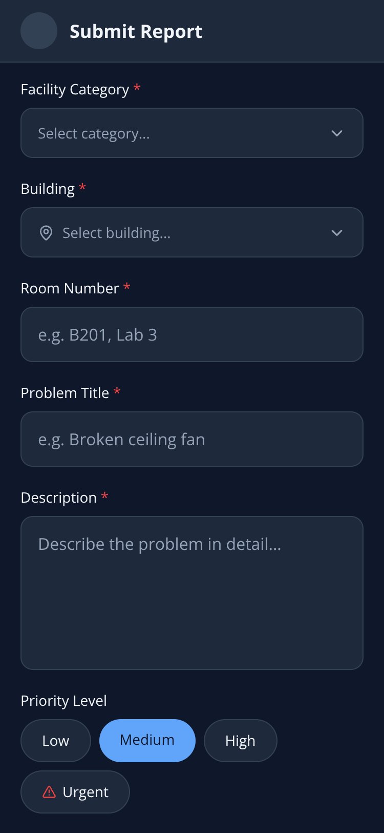 Smart Campus Report screen 4