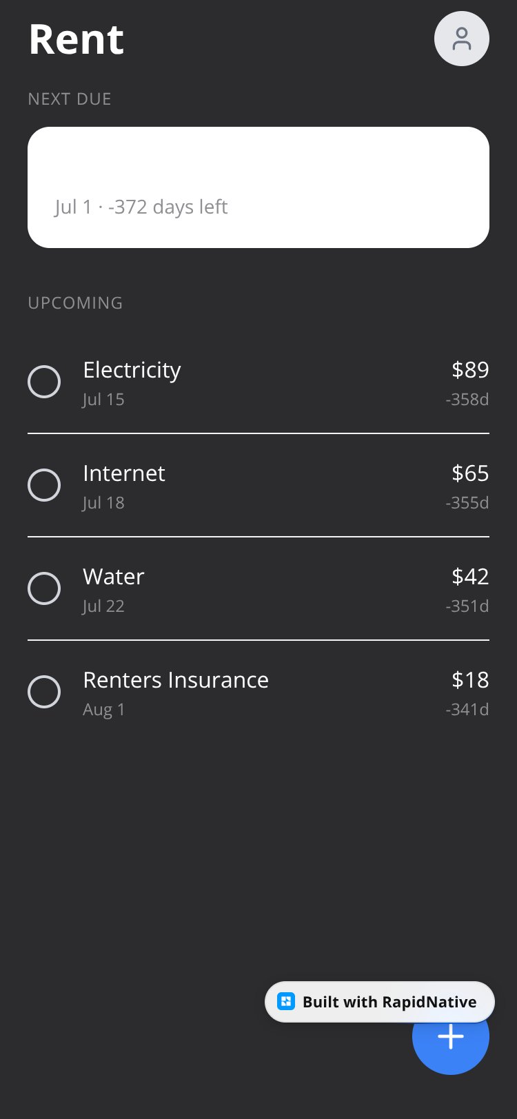 Rent screen 3