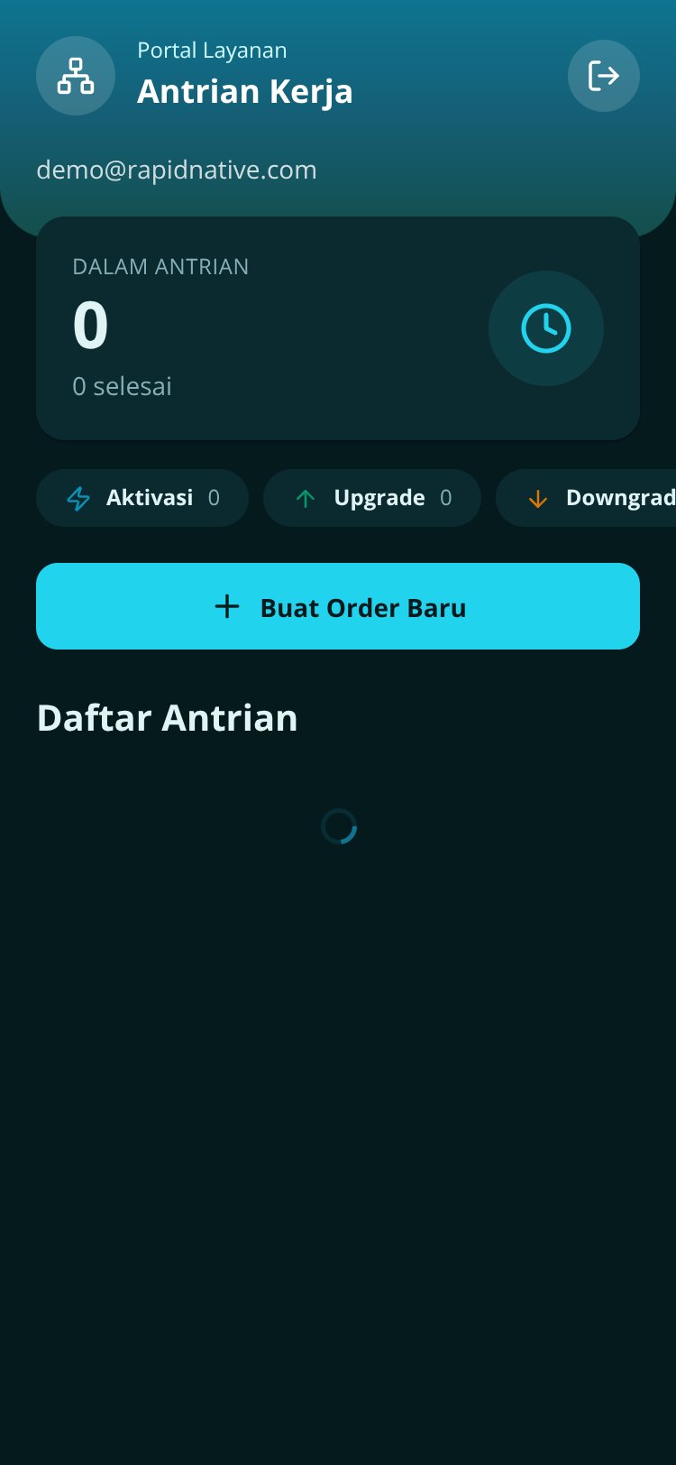 Layanan Portal screen 2