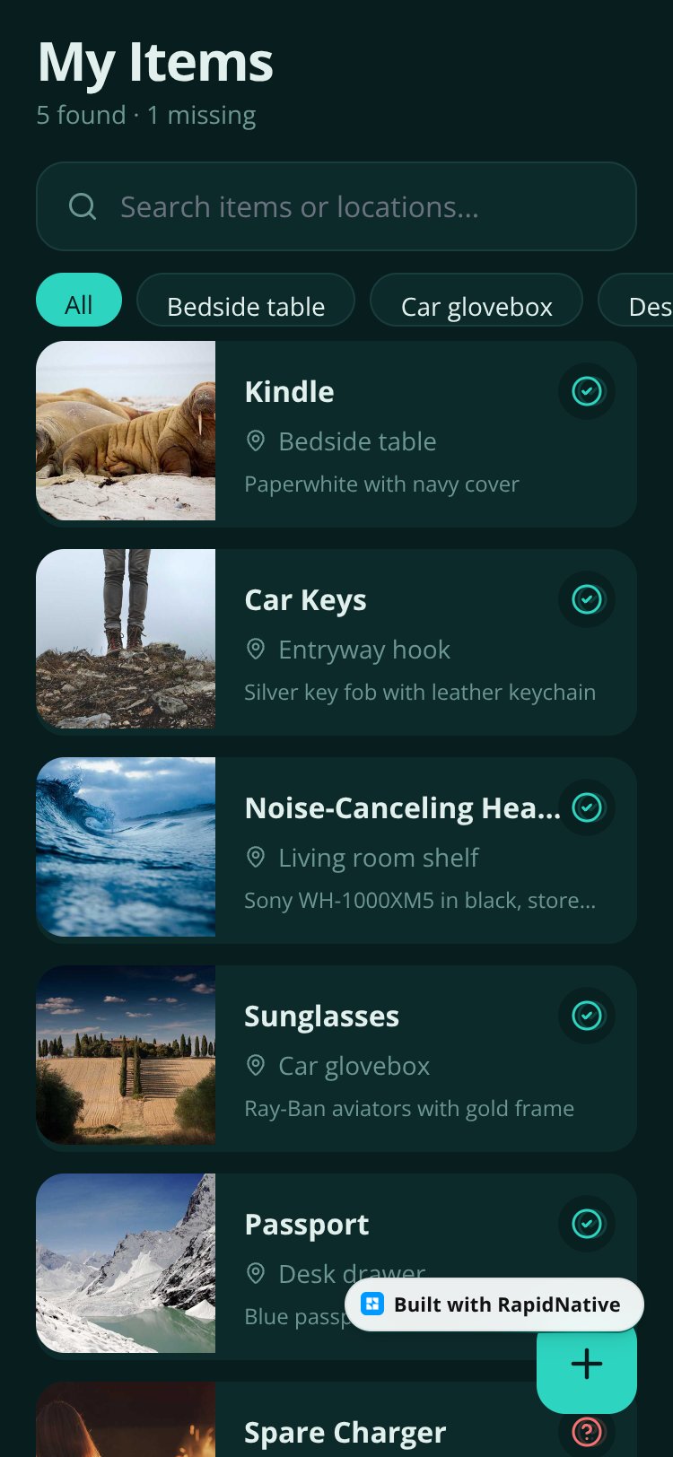 FindIt screen 1