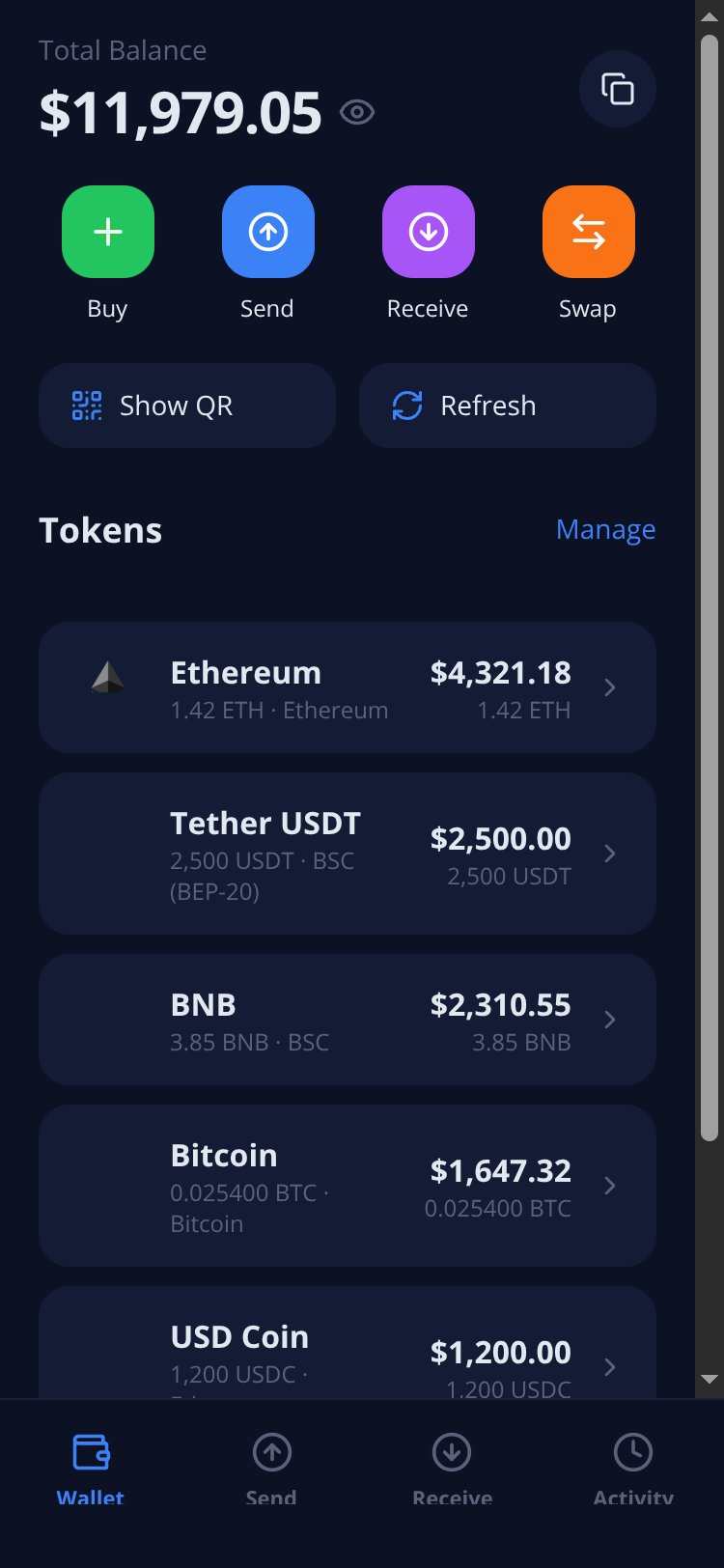 CryptoVault screen 2