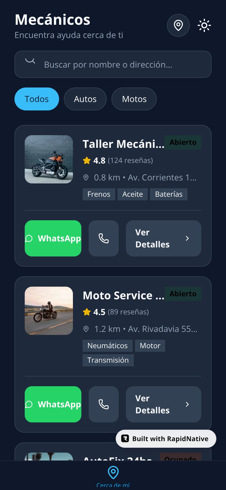 MechFinder screen 1