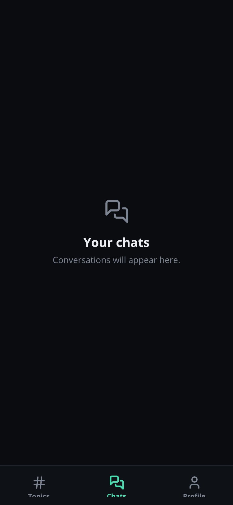 Whisper Topics screen 1