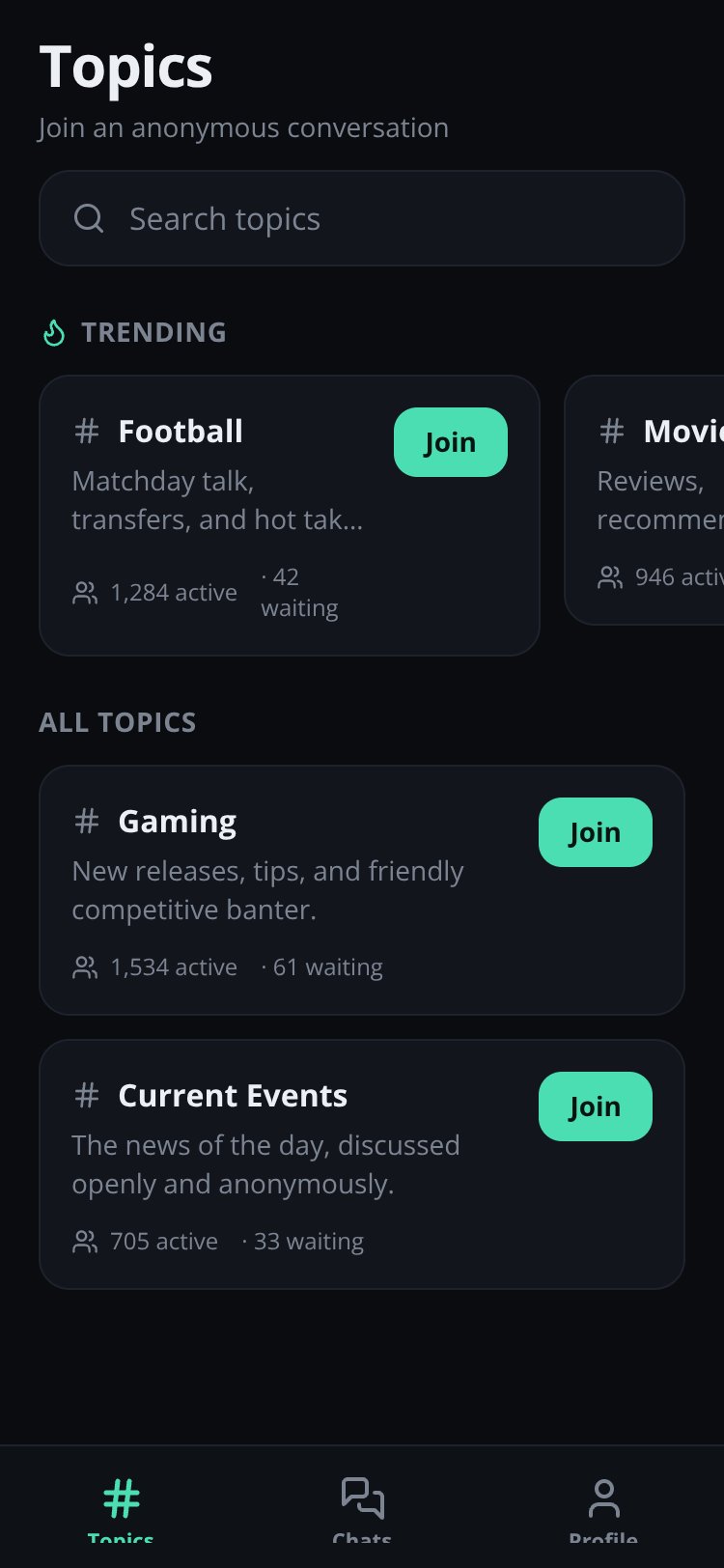 Whisper Topics screen 2
