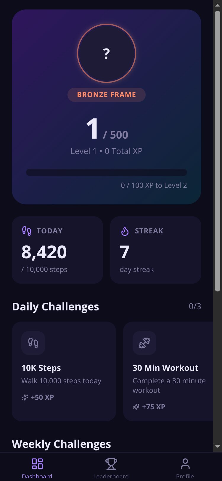 LevelUp screen 1