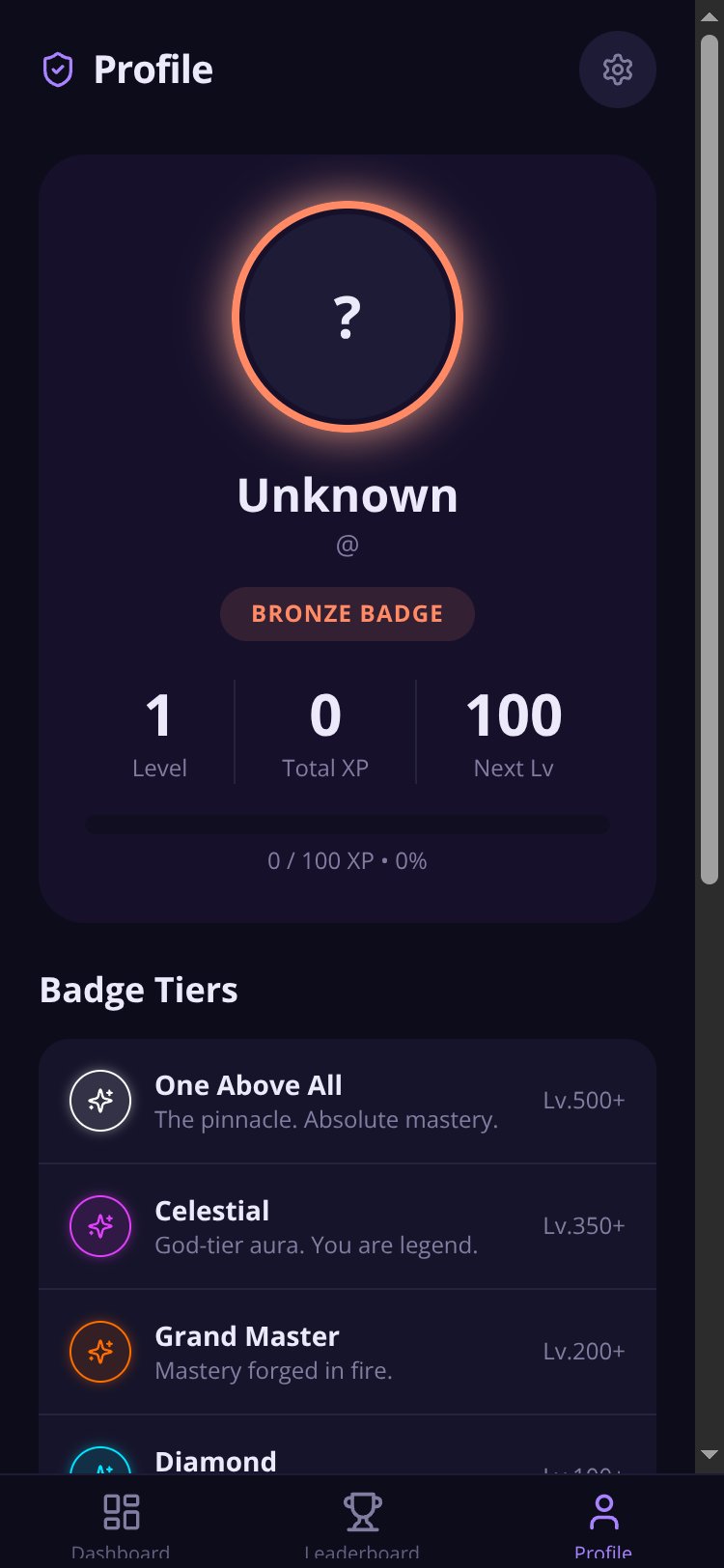LevelUp screen 3