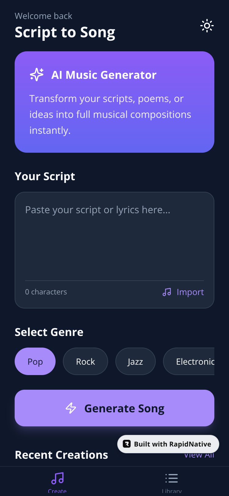 MusicSong screen 3