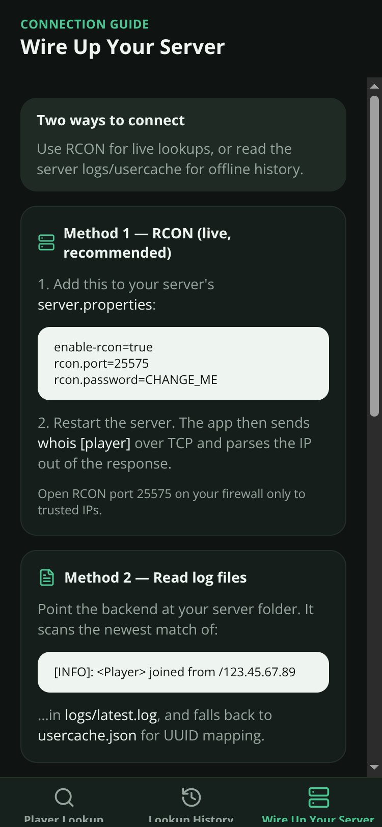 SCAdmin Console screen 5