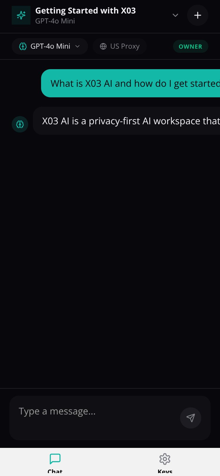 X03 AI screen 1