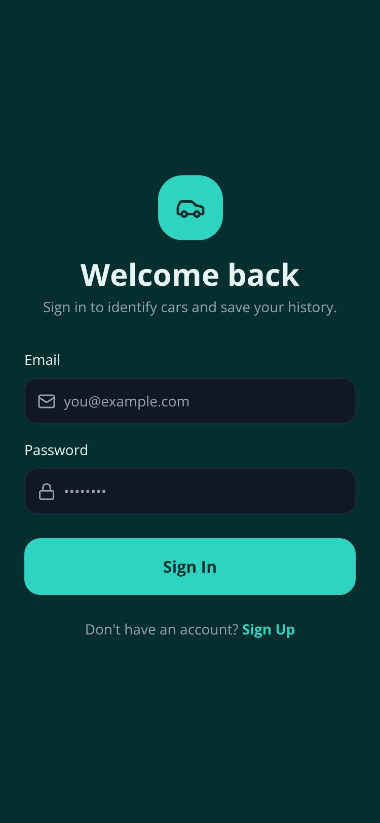 RapidNative App screen 1