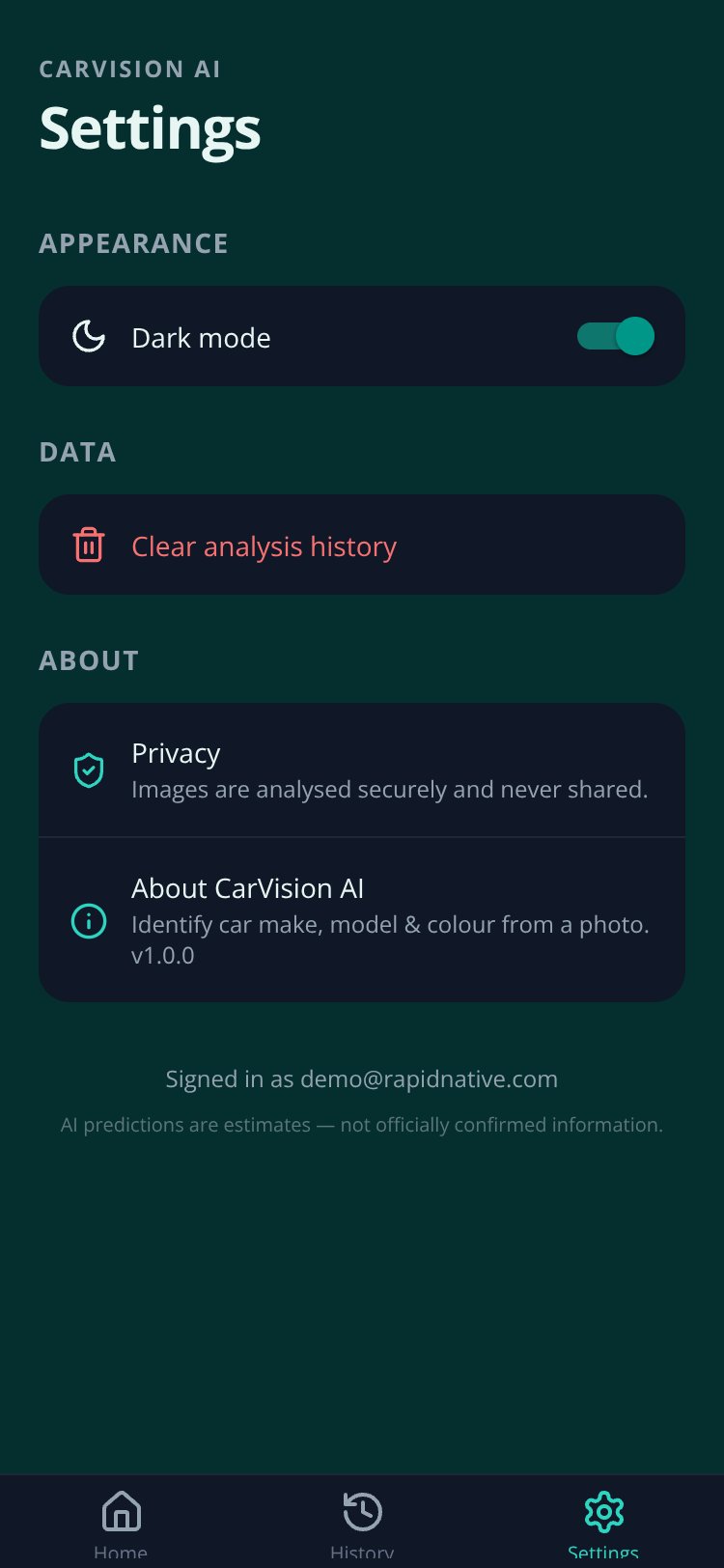 RapidNative App screen 5