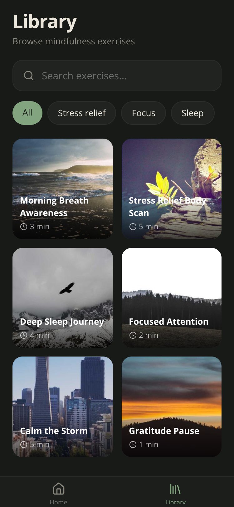 Mindful Moments screen 2