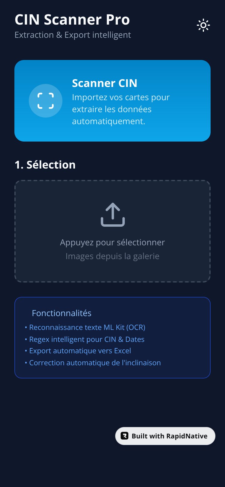 CIN Scanner Pro screen 1