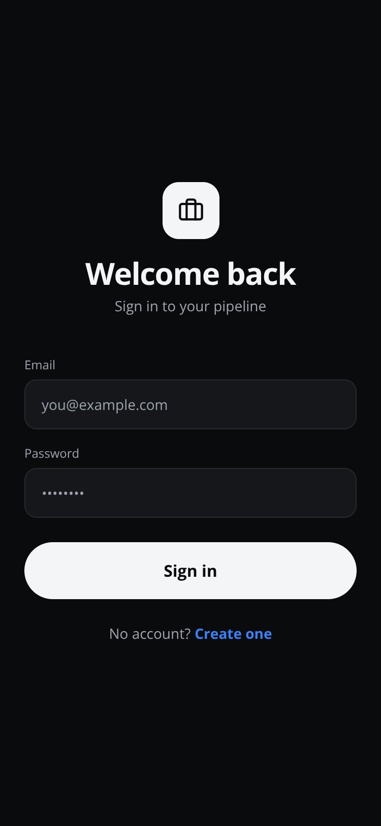 Pipeliner screen 1