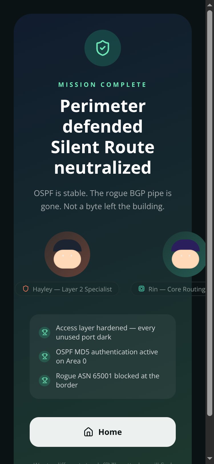 Silent Route screen 1