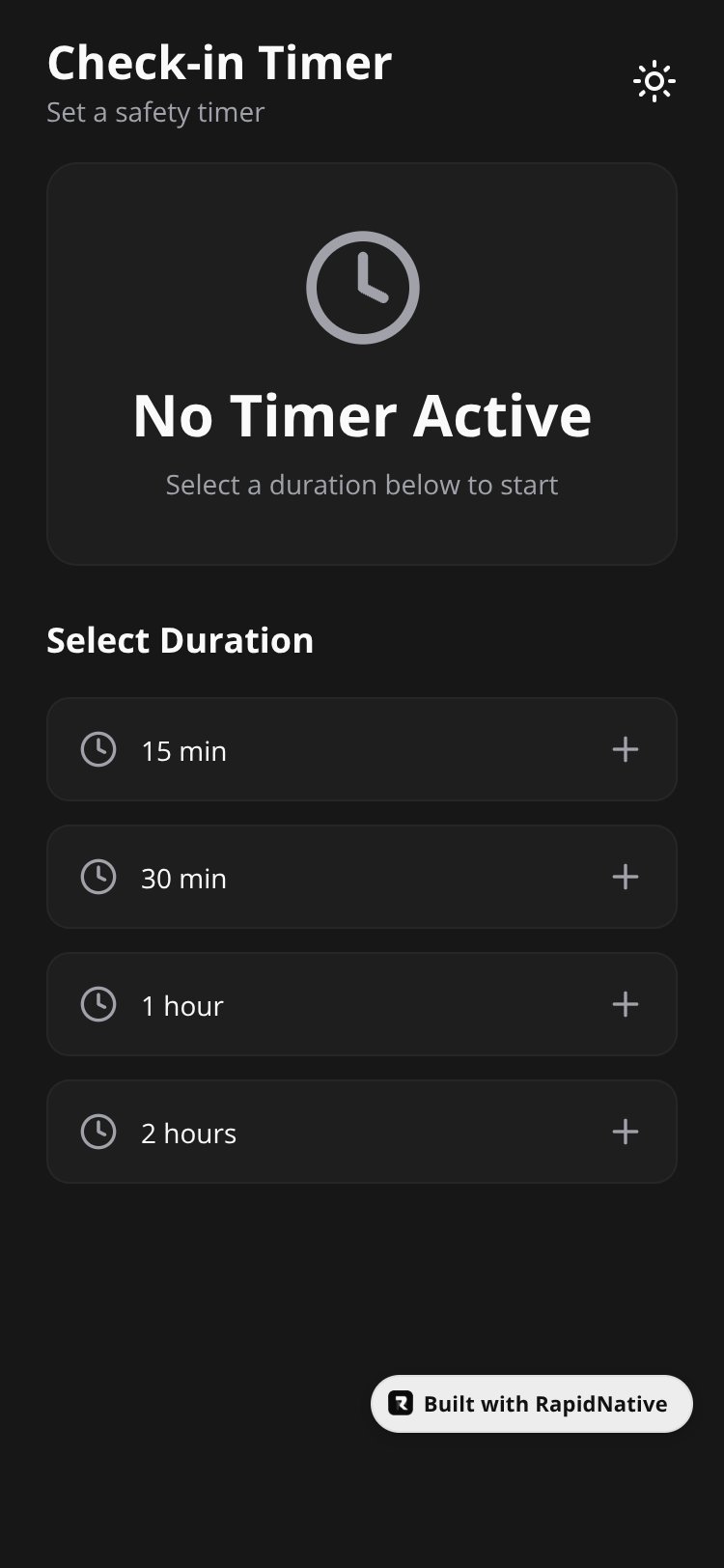 SafeRide screen 3